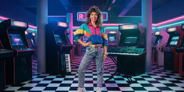 lapienyte 80s style website