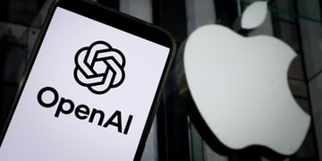 OpenAI and Apple logos