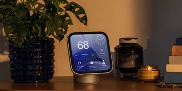 Apple HomeView display on a table
