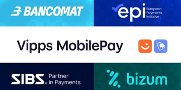 The logos of payment systems participating in the European Network for Payments