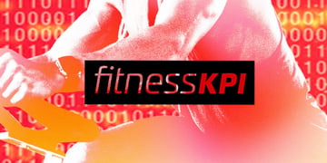 FitnessKPI logo with hacking activities in the background.