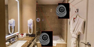hotel room cameras
