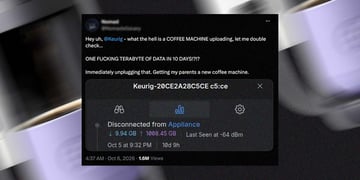 keurig coffee machine cought sending terabyte of data
