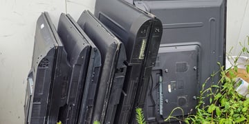 Old abandoned LED TVs