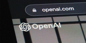 OpenAI logo and an OpenAI website.