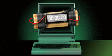 Ticking time bomb; computer set to explode; cybersecurity defences