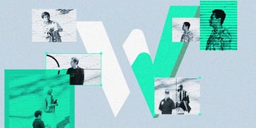 The logo of W Social, pictures of people taken by a secret camera