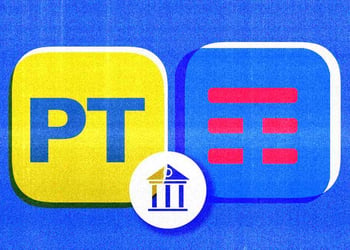 The logos of Poste Italiane and Telecom Italia