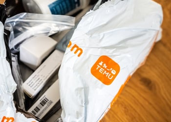 Package from Temu with multiple items