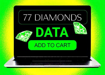77diamond logo in green background
