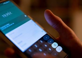 Bank money transfer on a payments app