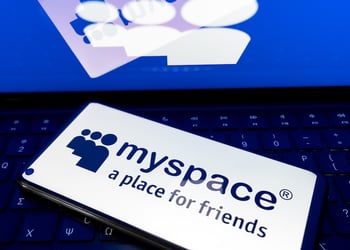 myspace logo phone computer