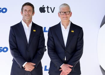 John Ternus and Tim Cook