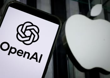 OpenAI and Apple logos