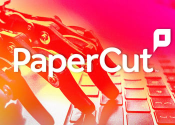 Logo of Papercut, a company.