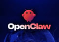 OpenClaw logo and title on a blue background