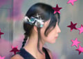 Y2K robot hair clip