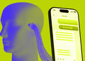 A human brain plugged into AI.
