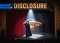 A theater performance of UFO disclosure.