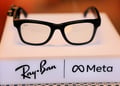 Ray-Ban Meta smart glasses on display