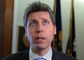 Open AI CEO Sam Altman speaks to reporters after meeting with Sen. Bernie Sanders
