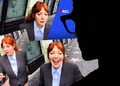 Actress Diane Morgan being filmed at Hollywood’s Walk of Fame by Meta glasses
