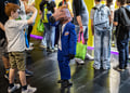 Visitors attend Gamescom, the world's largest annual video game trade fair in Cologne, Germany