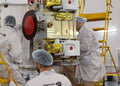 Engineers at the company Bureau 1440 working on launching Rassvet 2‎‎ satellites
