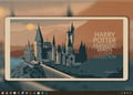 Bing wallpaper showing Harry Potter movie collection ad